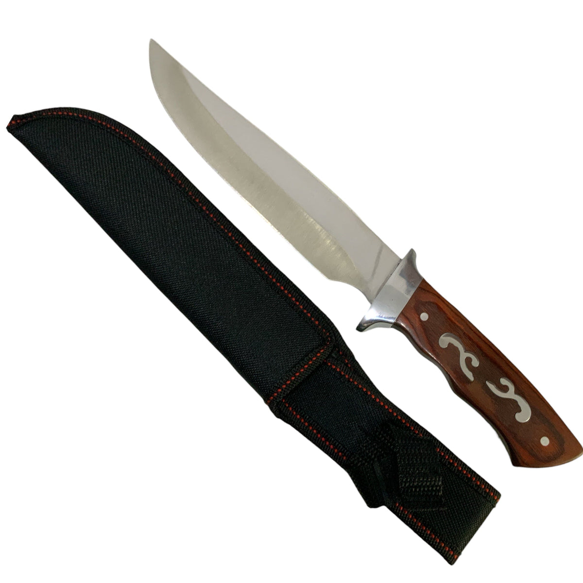 Cuchillo de hoja lisa con funda, modelo JF036