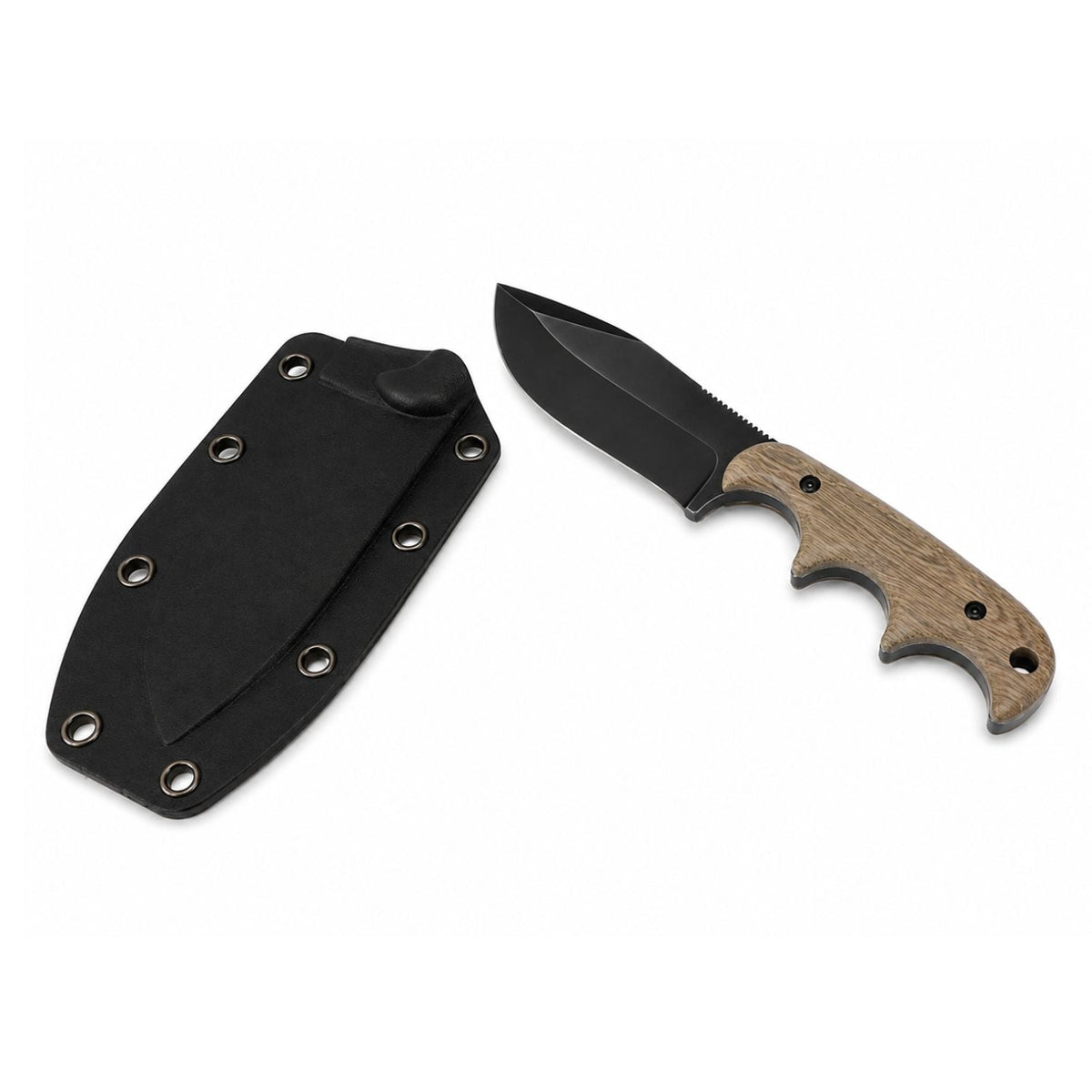 Cuchillo táctico de hoja fija de 15 cm con funda tipo Kydex (JF1020) - foto 3