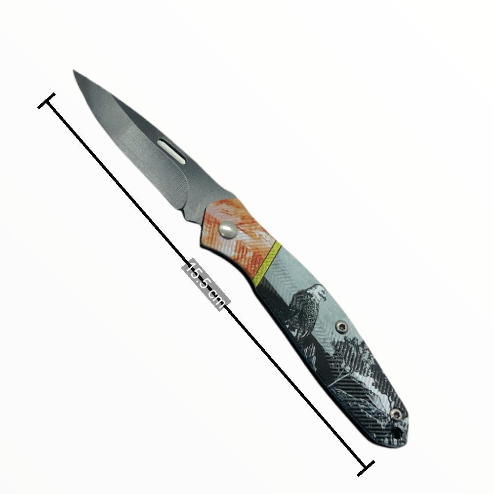 Navaja plegable con diseño de águila blanca modelo JF123