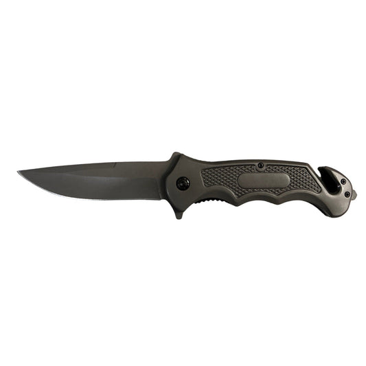 Cuchillo táctico militar con corta soga y apertura semiautomática JF140