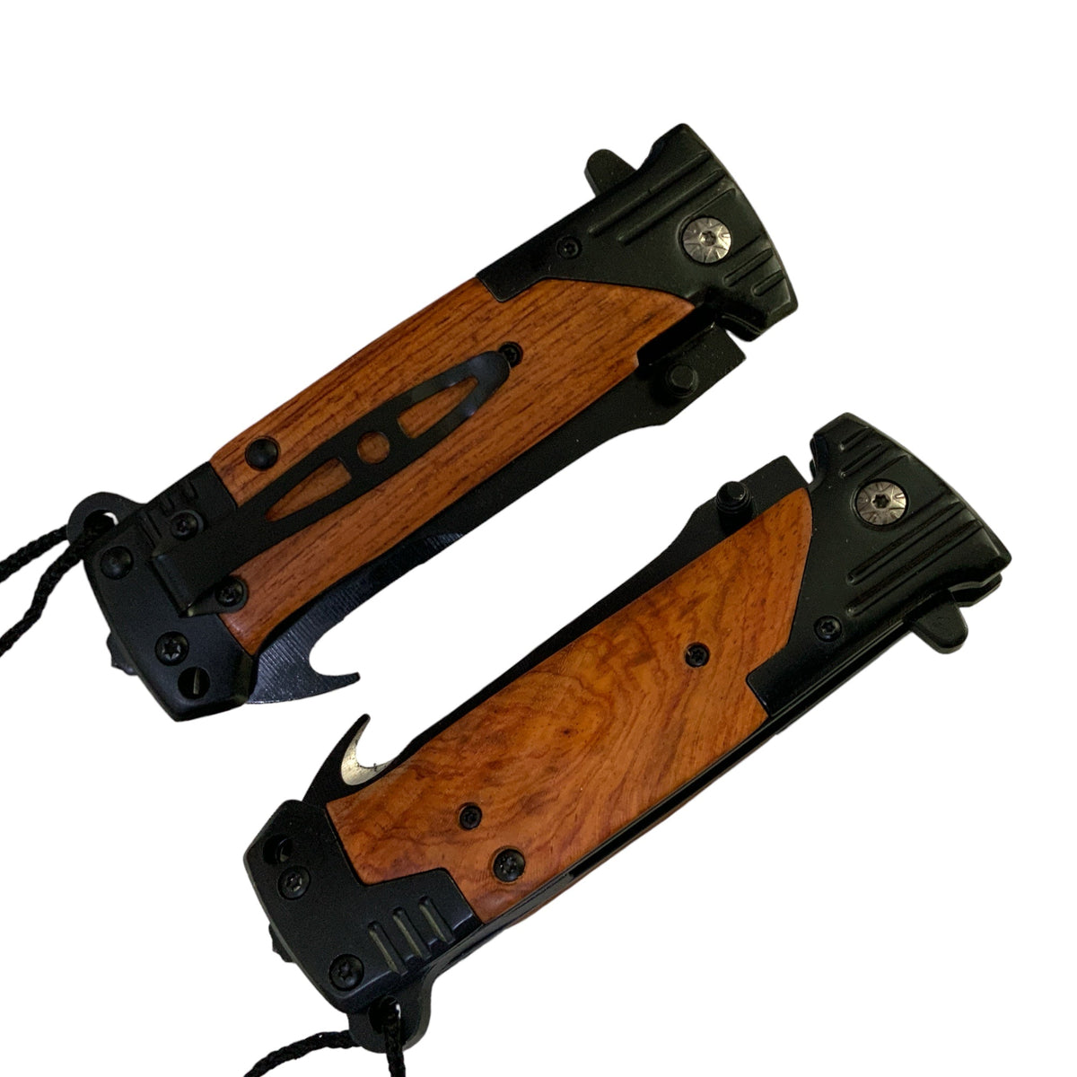 Cuchillo plegable manual con corta soga y pedernal - foto 2
