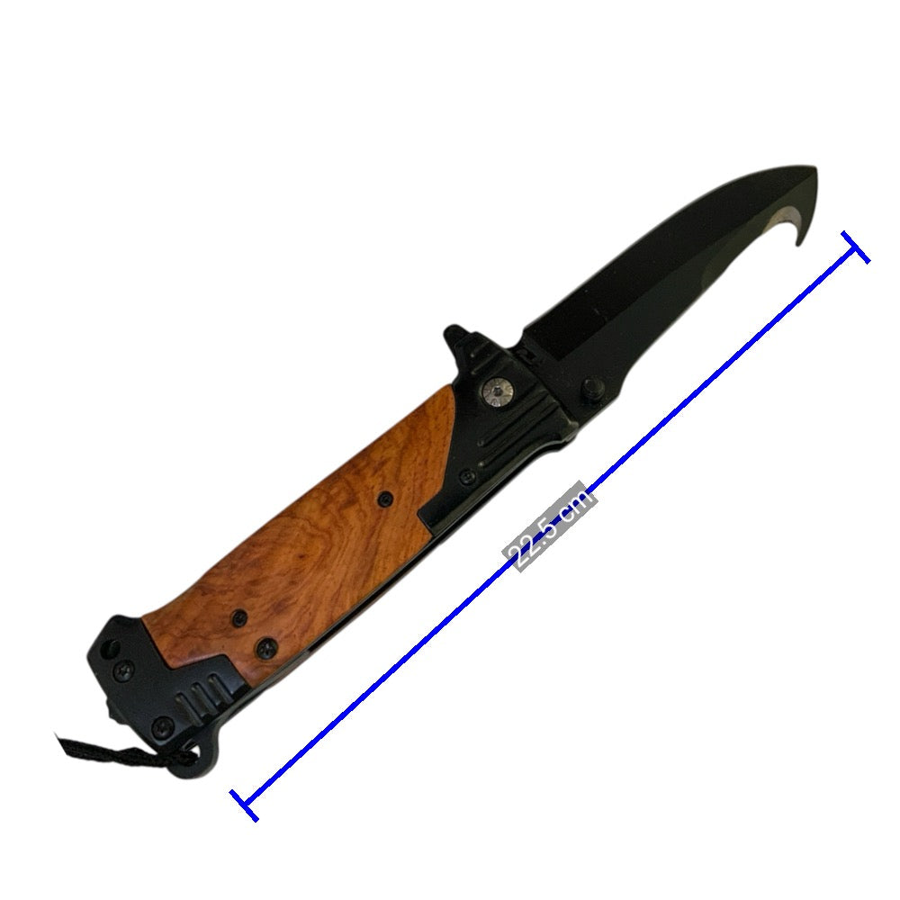 Cuchillo plegable manual con corta soga y pedernal - foto 3