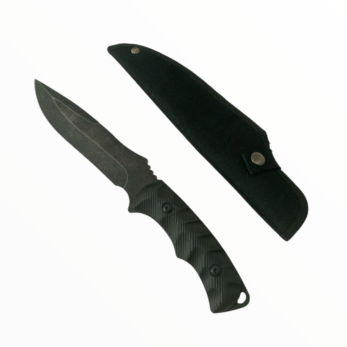 Cuchillo con rompe vidrios y funda, modelo JF38A