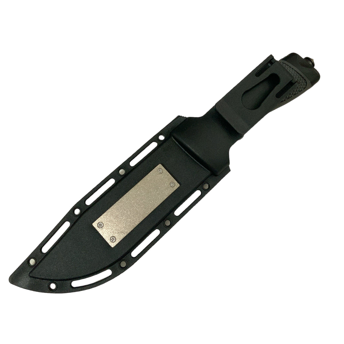 Cuchillo con funda plástica, brújula, pedernal y afilador JF5138A - foto 2