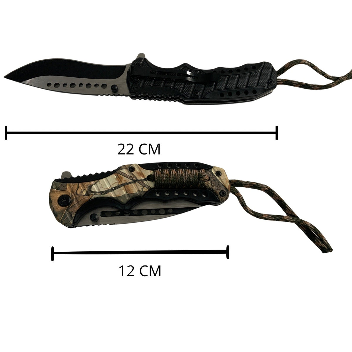 Cuchillo de caza automático con cuerda paracord JF767C - foto 2