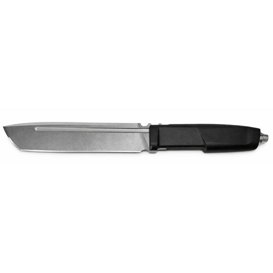 Cuchillo de hoja fija para camping con funda rígida de cinturón