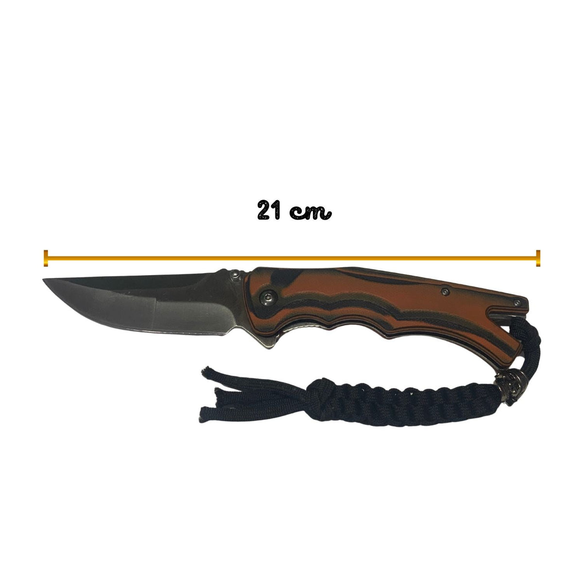 Navaja plegable con corta soga y clip, acero inoxidable JF819 - foto 4