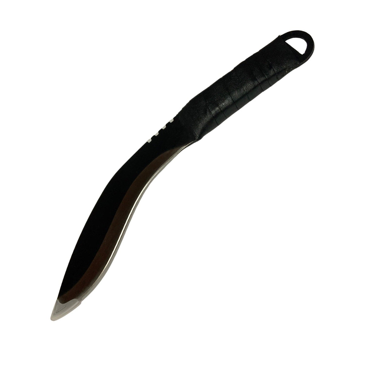 Machete curvo de 37 cm para jardinería y campismo con mango antiderrapante