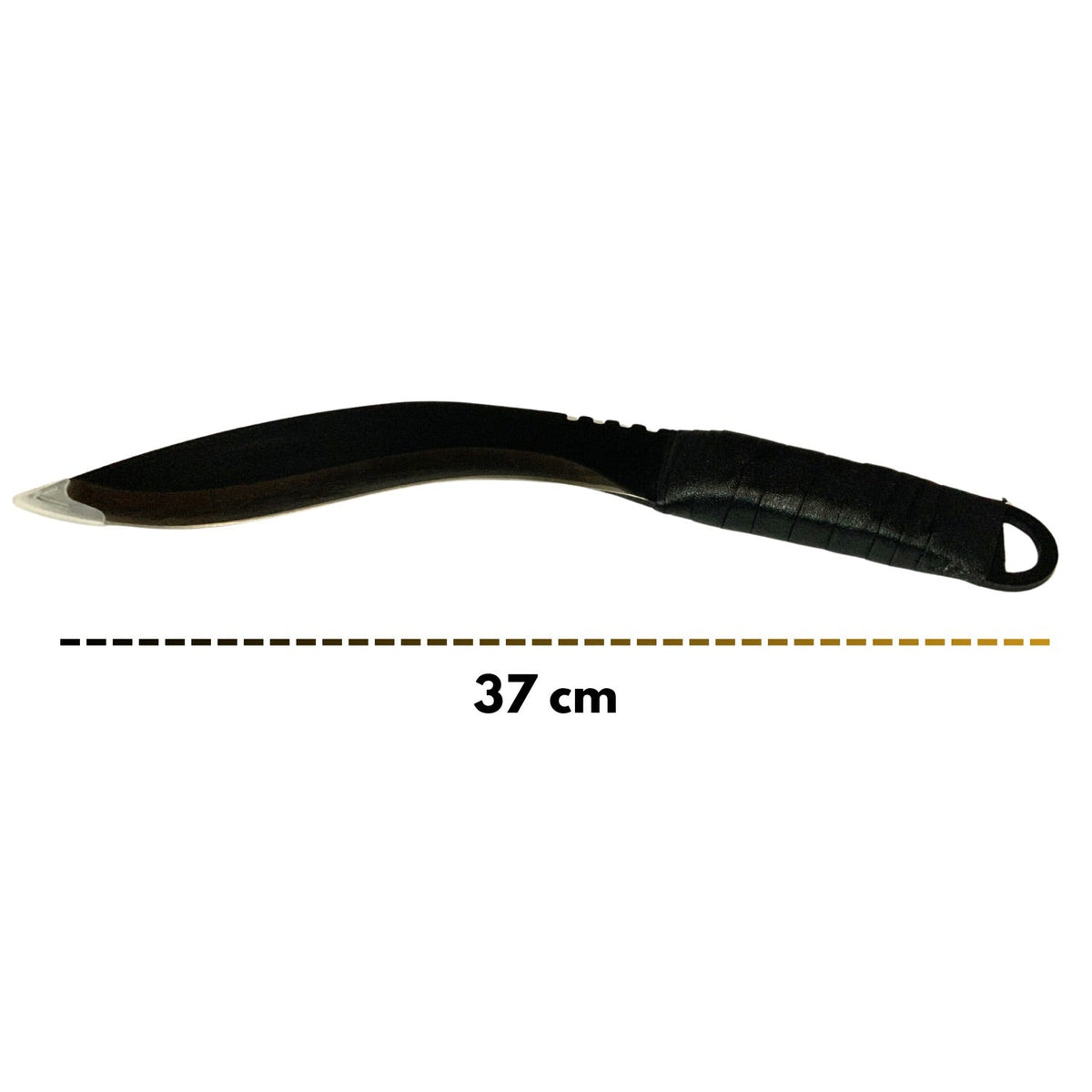 Machete curvo de 37 cm para jardinería y campismo con mango antiderrapante - foto 2