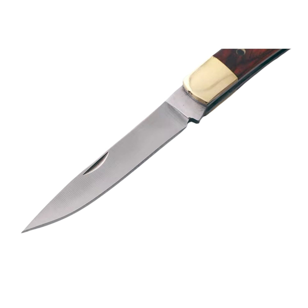 Navaja plegable clásica de 20 cm con mango tipo madera - foto 4