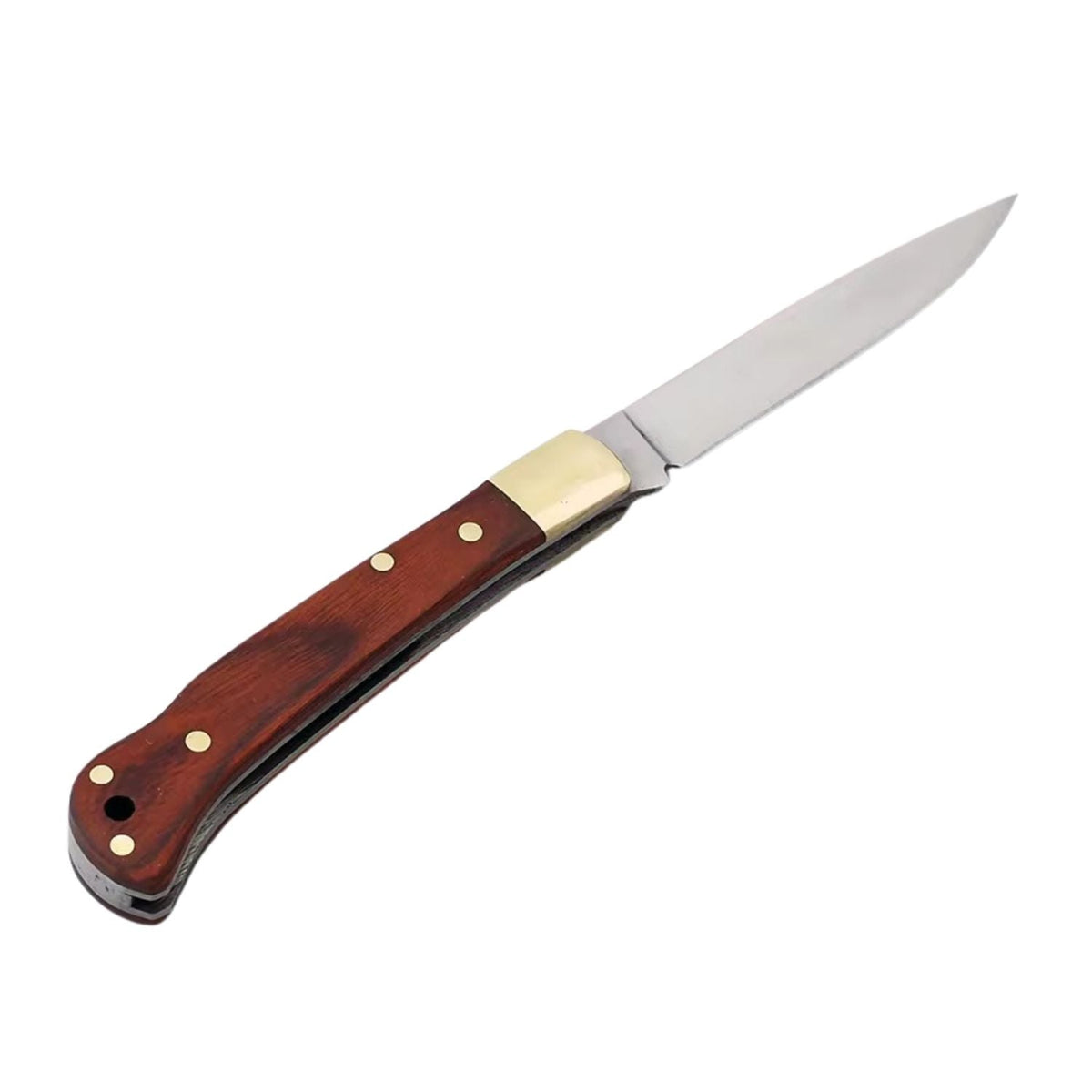 Navaja plegable clásica de 20 cm con mango tipo madera - foto 5