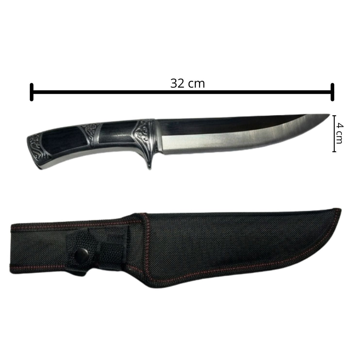 Cuchillo de campo con funda de nylon y mango ergonómico para camping - foto 3