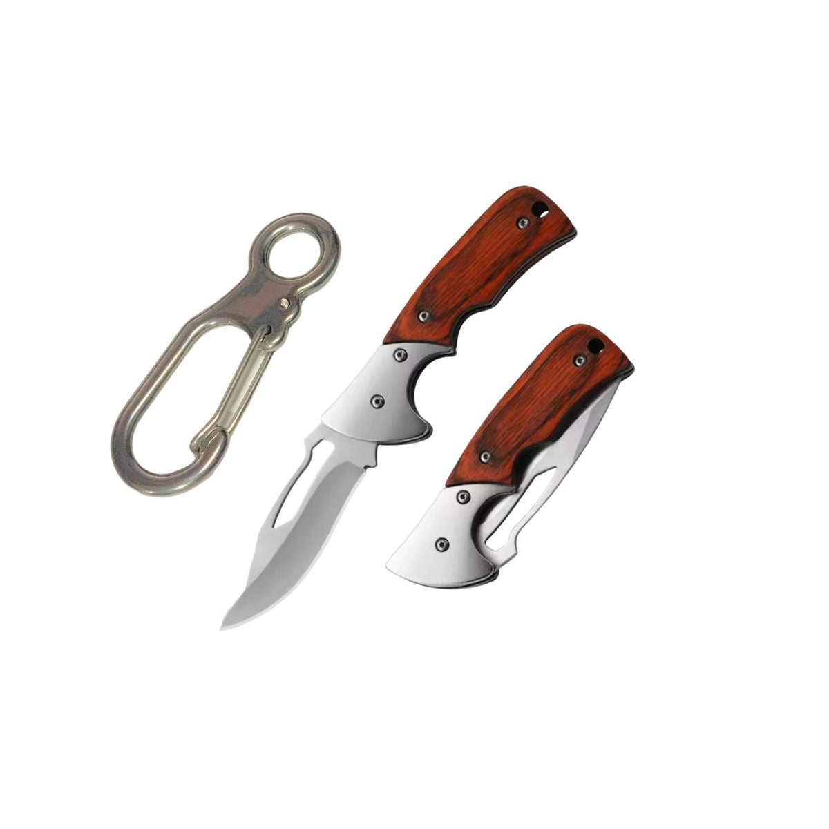 Mini navaja de bolsillo ultraligera con mosquetón integrado