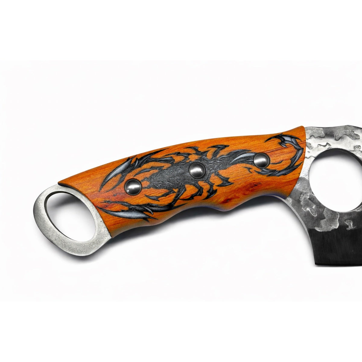 Cuchillo cleaver de hoja ancha con funda, 26 cm para camping - foto 3