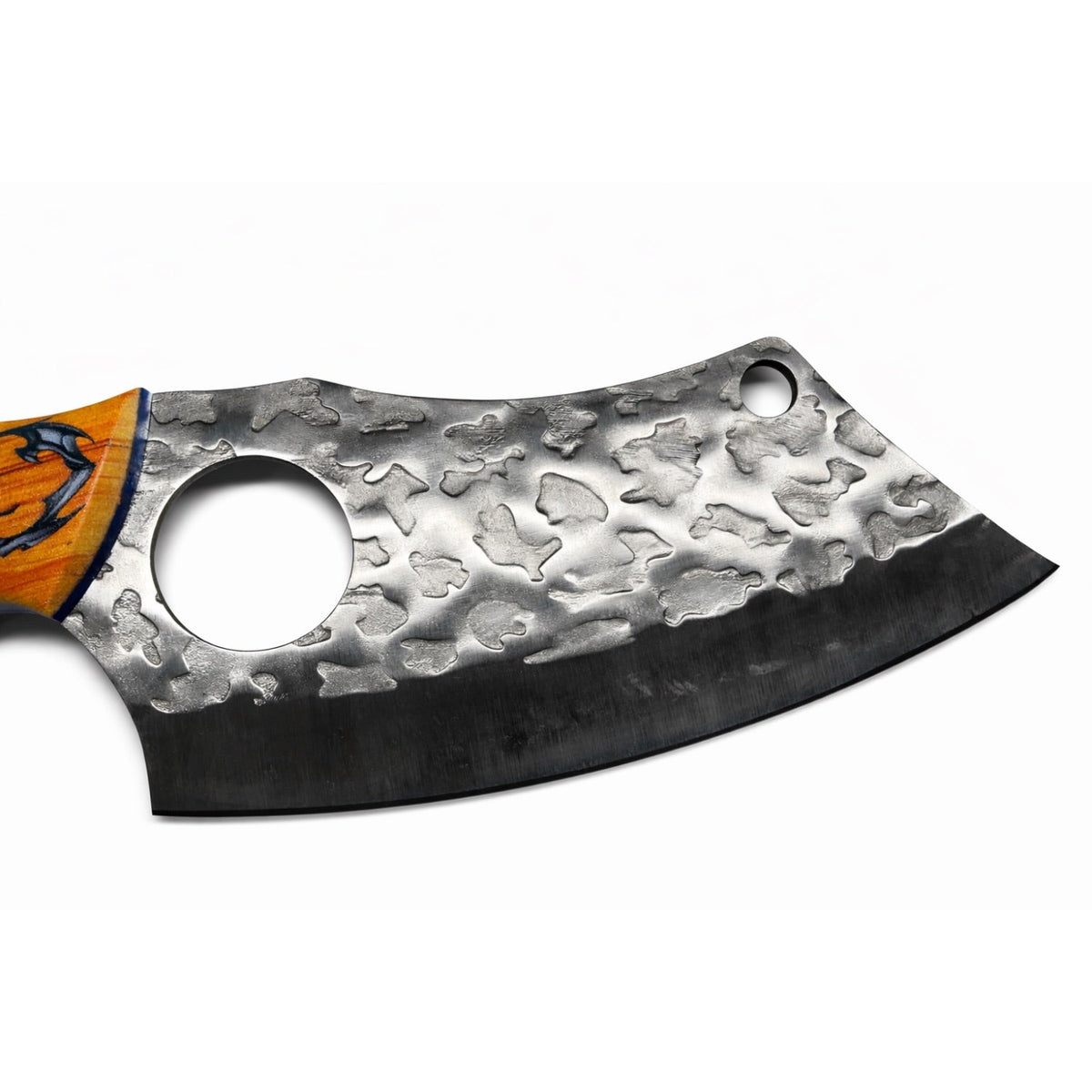 Cuchillo cleaver de hoja ancha con funda, 26 cm para camping - foto 2