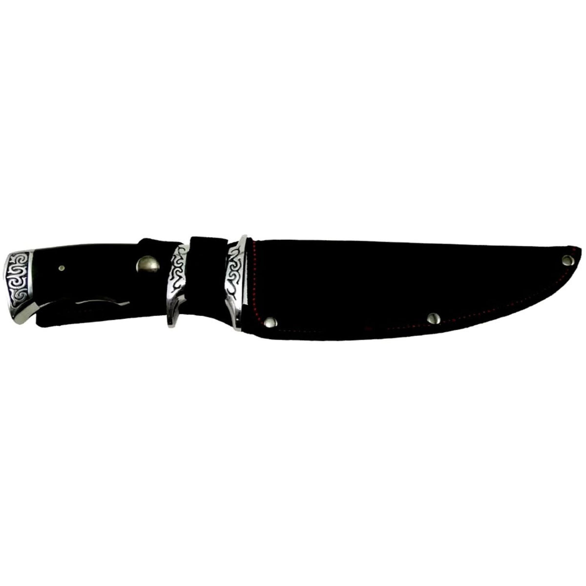 Cuchillo Bowie de hoja fija con funda, acero inoxidable de 17 cm - foto 2