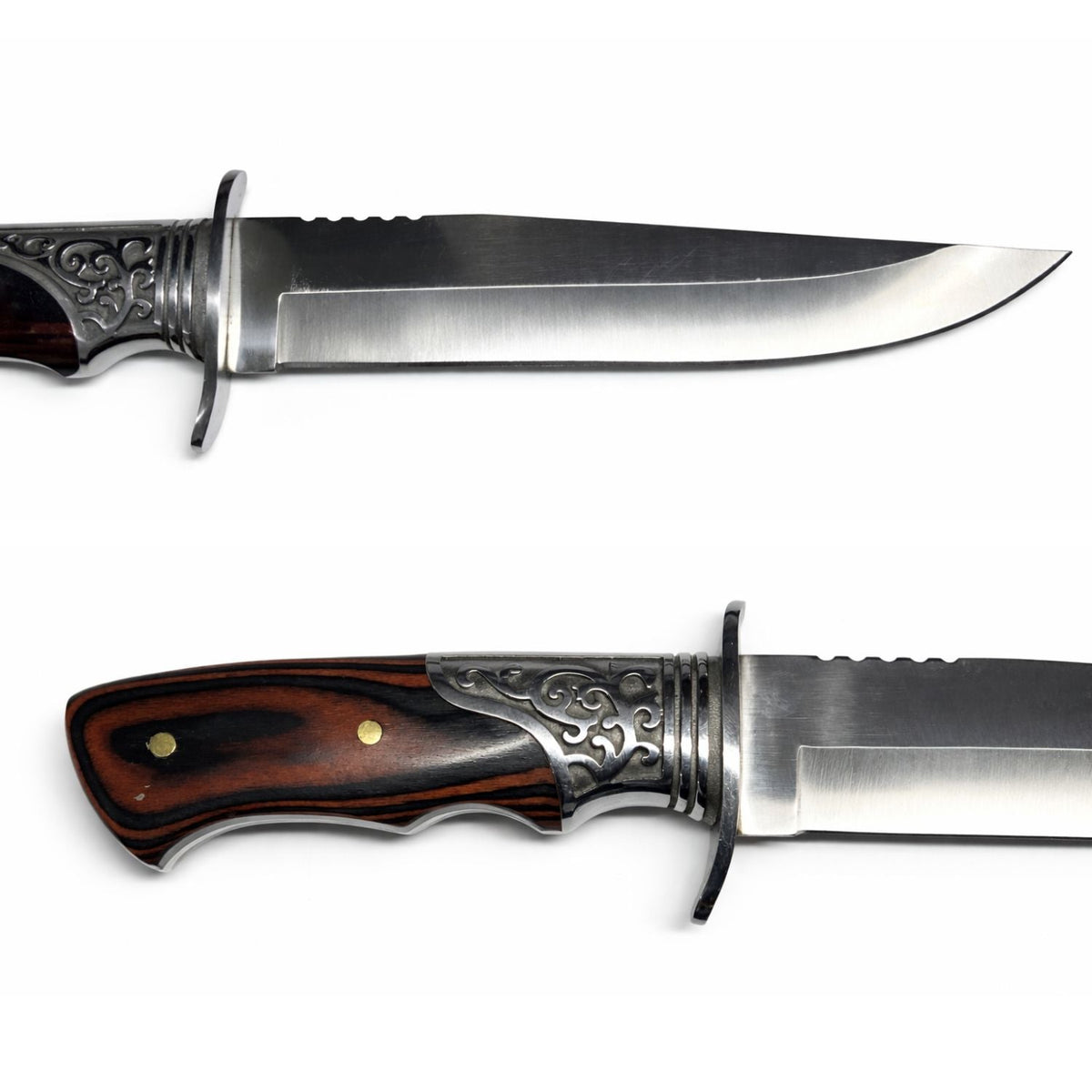 Cuchillo estilo Bowie de 32 cm con funda para camping - foto 2