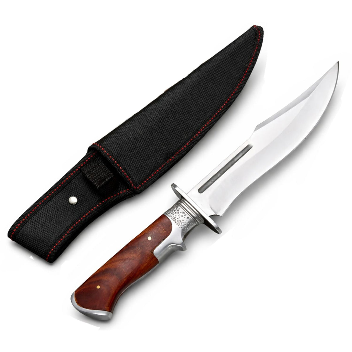 Cuchillo estilo Bowie con funda y mango ergonómico, 32 cm - foto 3