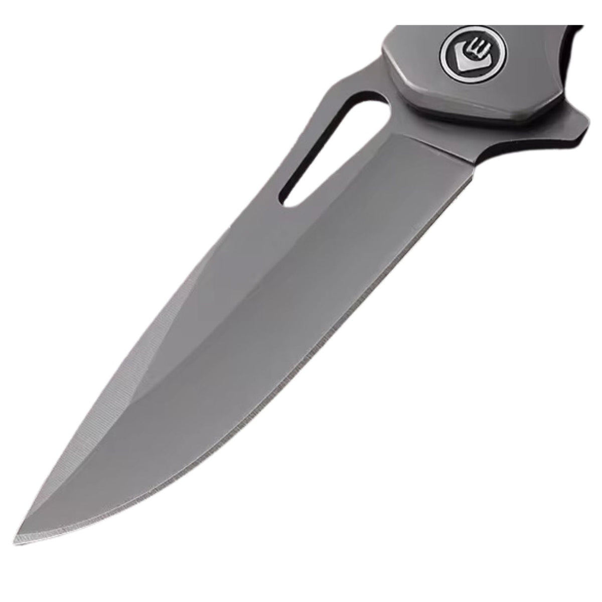 Navaja plegable EDC con clip, hoja drop point y mango bicolor - foto 4
