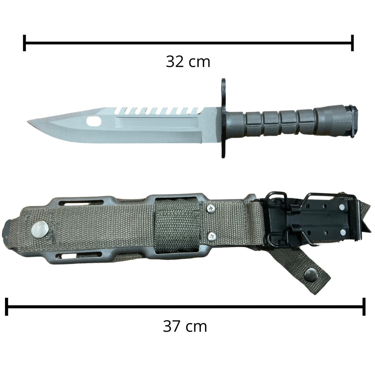 Cuchillo tipo bayoneta M9 de 12 pulgadas con funda JFD81 - foto 2