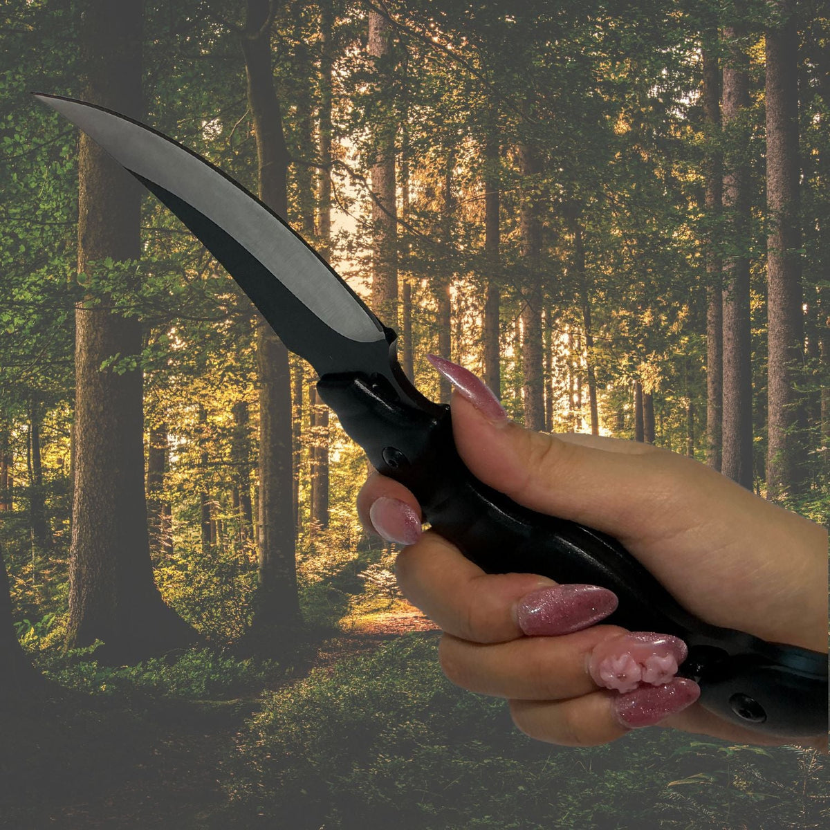 Cuchillo de acero inoxidable con funda para camping JFF882 - foto 2