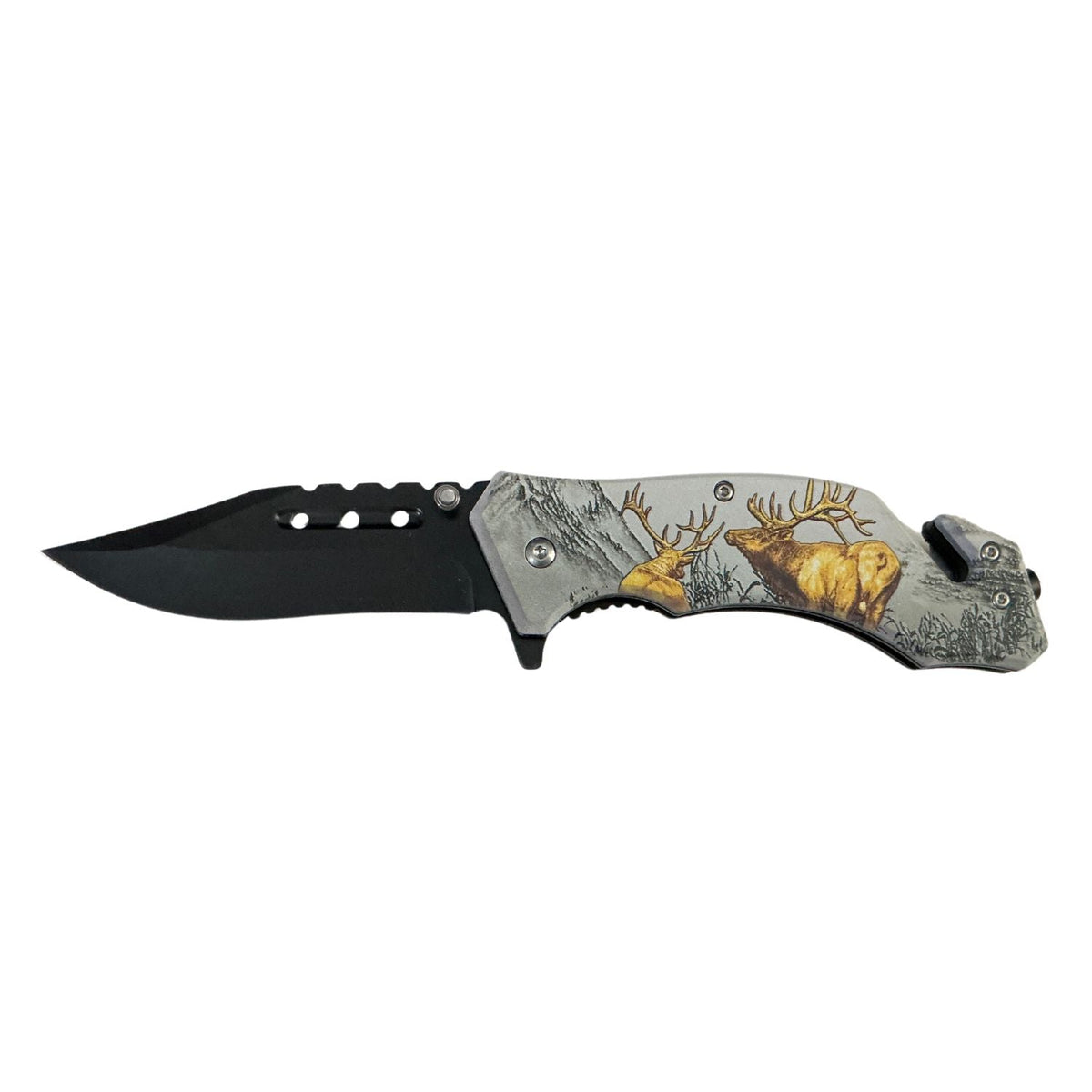 Navaja plegable estilo selva con corta soga JFH834