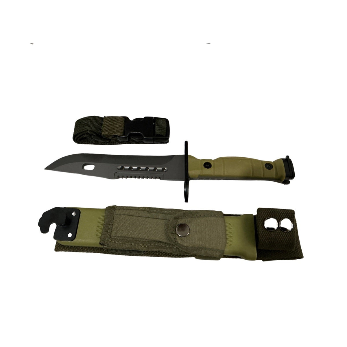Cuchillo estilo bayoneta de 12 pulgadas con funda en 4 colores JFHK201