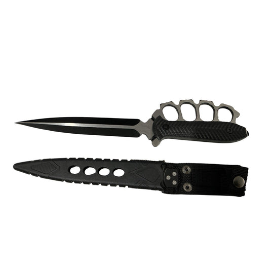 Cuchillo de supervivencia de hoja fija con funda JFHK202