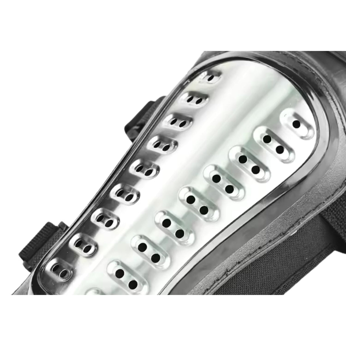 Kit de rodilleras y coderas para moto en acero inoxidable ajustable - foto 4