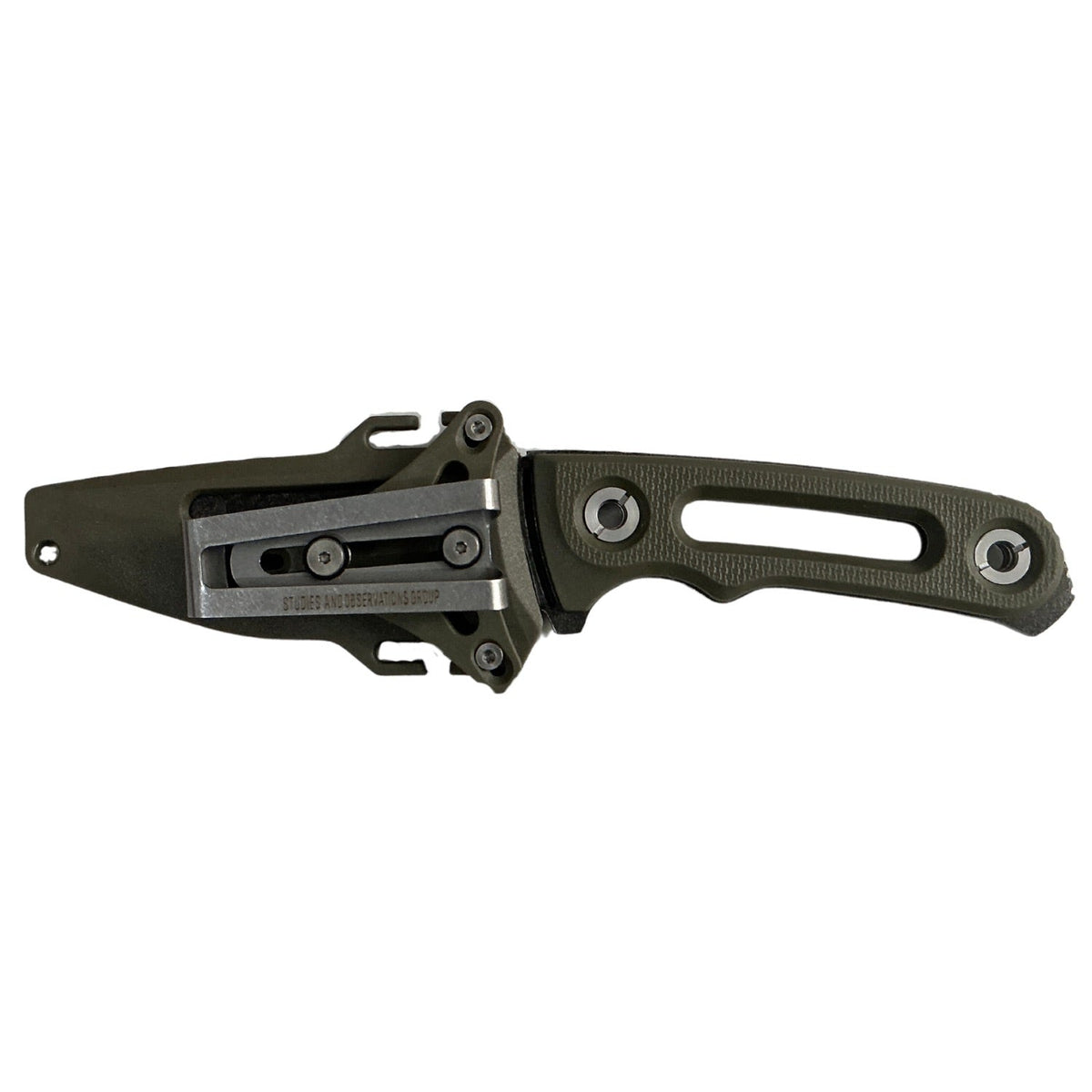 Cuchillo de supervivencia para campismo con clip JFSK42