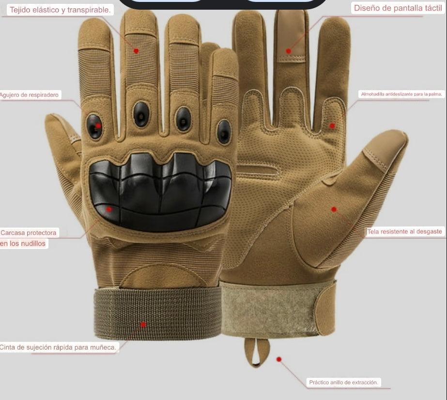 Guantes con nudillos reforzados y puntas touch - foto 2