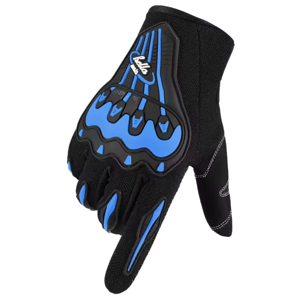 Guantes de ciclismo y moto con protección rígida en nudillos - foto 3