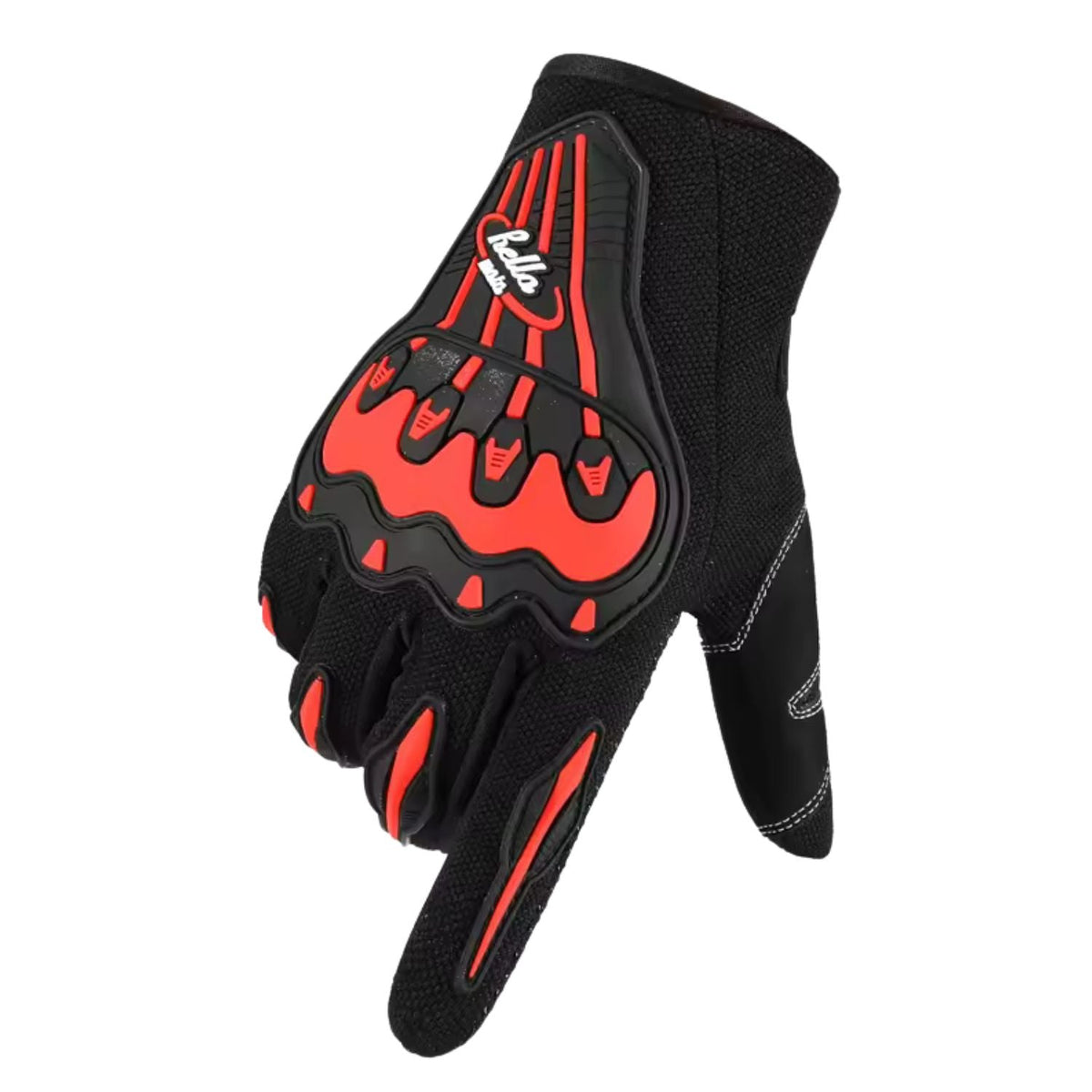 Guantes de ciclismo y moto con protección rígida en nudillos - foto 4