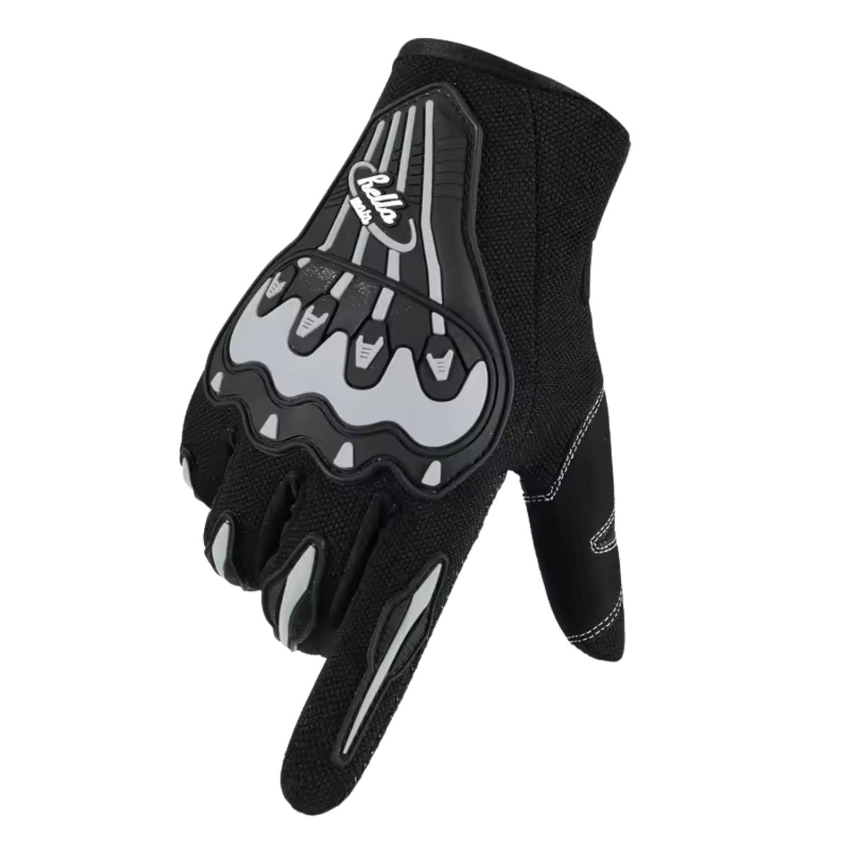 Guantes de ciclismo y moto con protección rígida en nudillos - foto 5