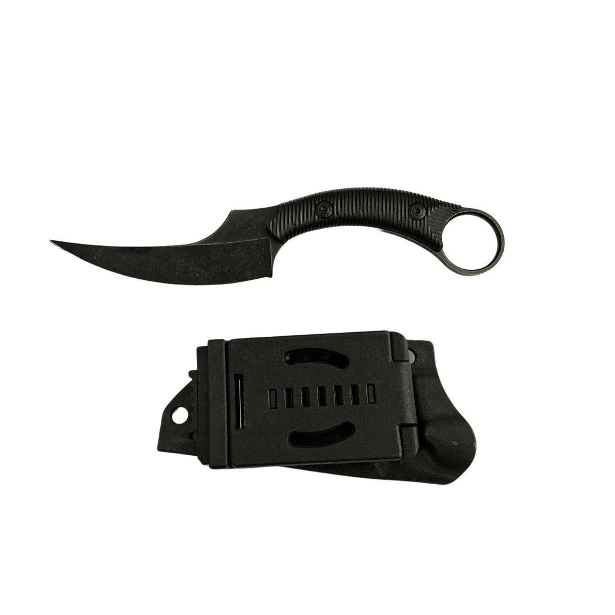 Cuchillo de garra con funda de polímero y clip - foto 3