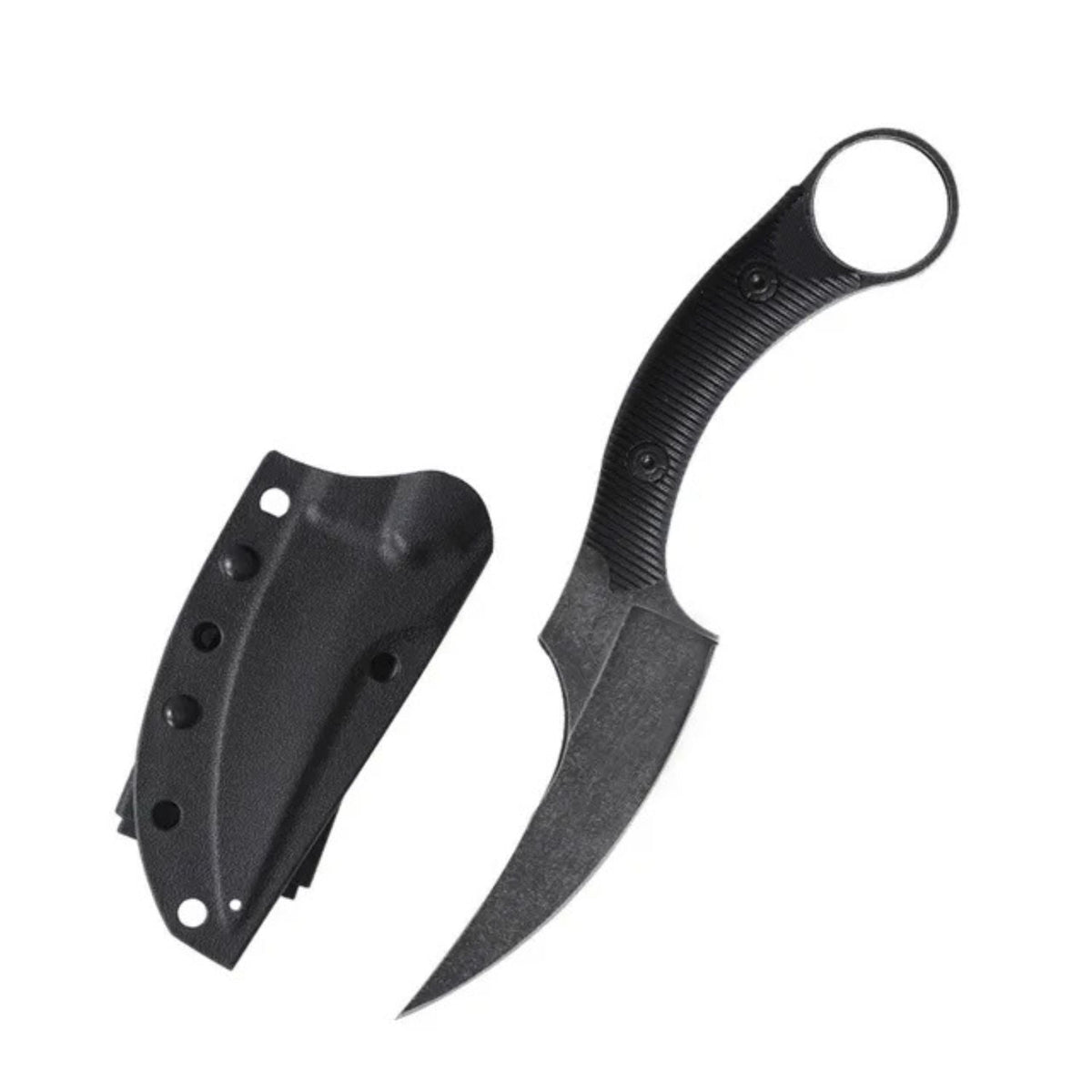 Cuchillo de garra con funda de polímero y clip - foto 2