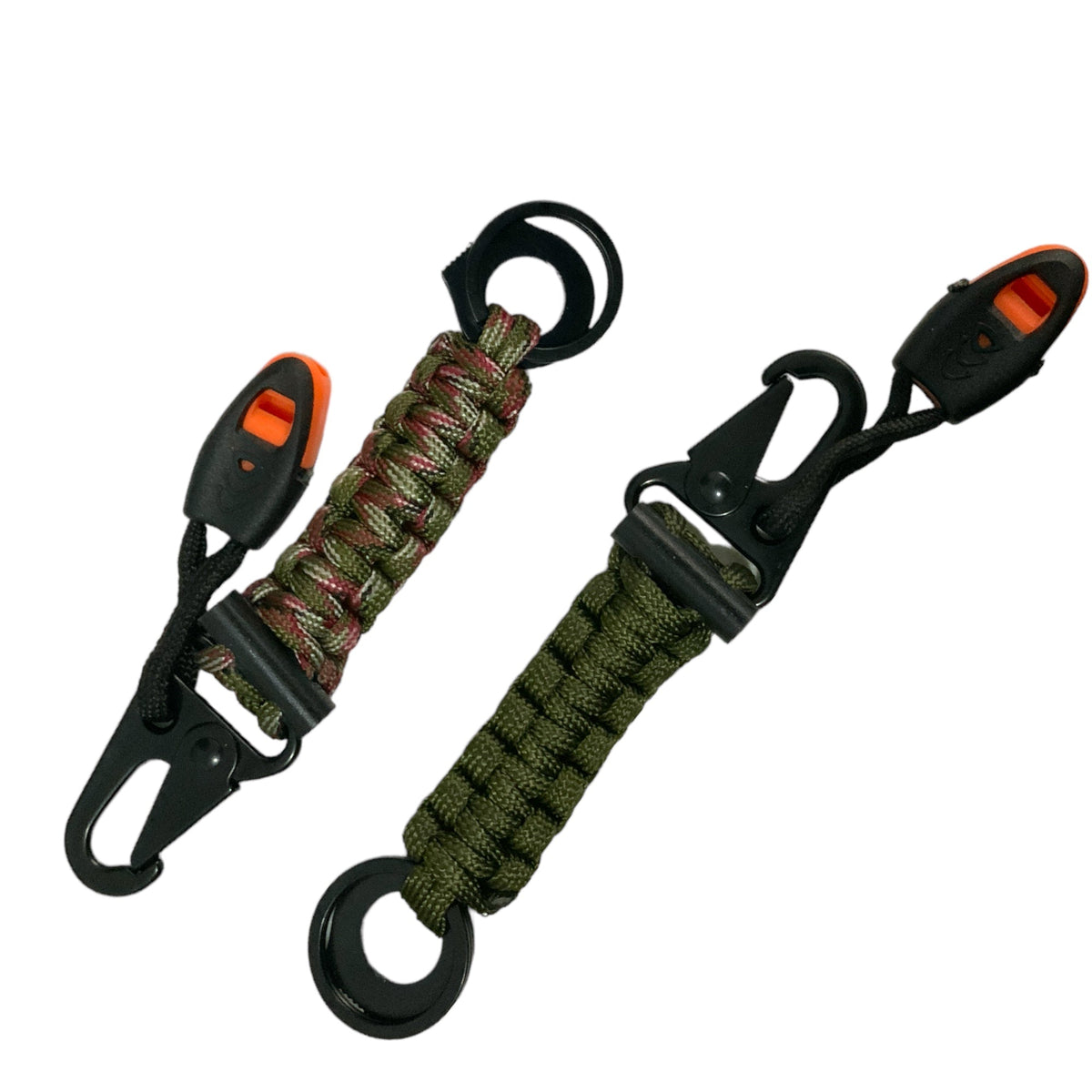 Mosquetón llavero con paracord, pedernal y silbato JFX - foto 2