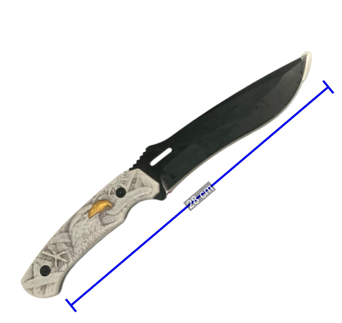 Cuchillo táctico con águila en relieve 3D y funda de tela JFY318 - foto 2