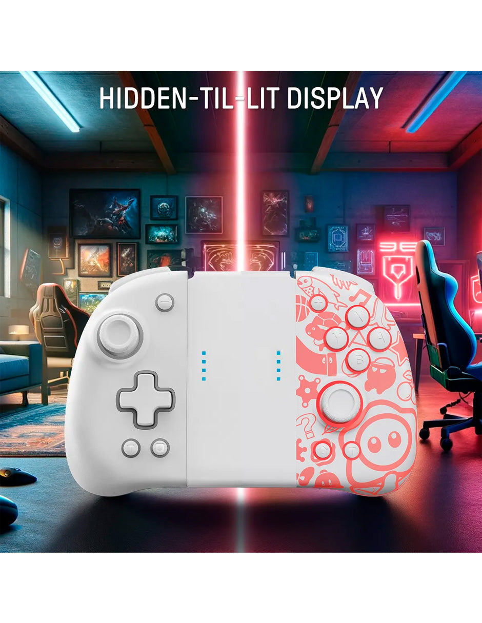 Joypad Pro Compatible con Nintendo Switch – Edición con Luz RGB Naranja