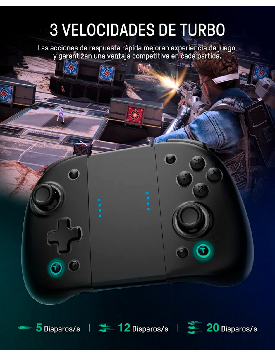Joypad Pro Compatible con Nintendo Switch – Edición con Luz RGB Verde