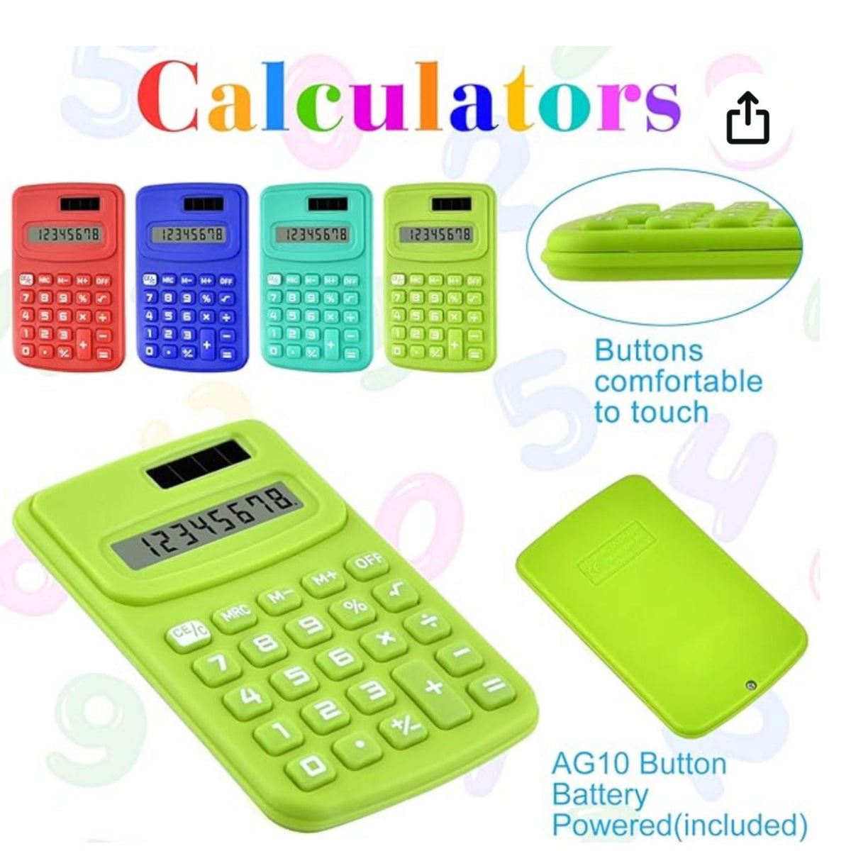 Calculadora de bolsillo solar y de batería JSQ - foto 3