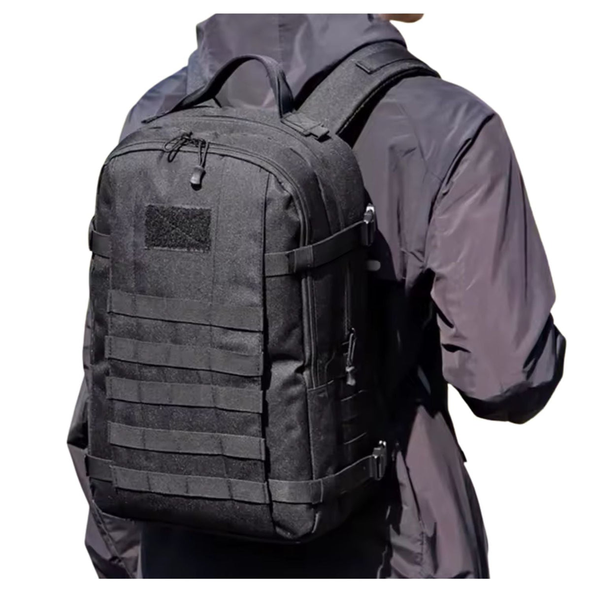 Mochila táctica de 25 litros con laptop, MOLLE y correa pectoral