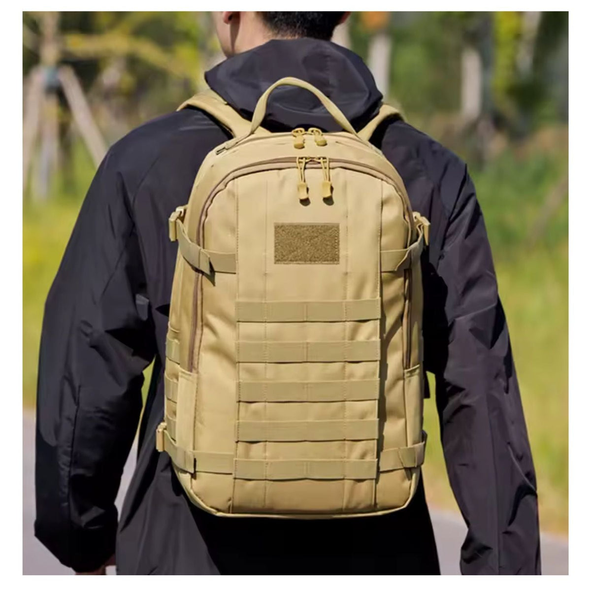 Mochila táctica de 25 litros con laptop, MOLLE y correa pectoral - foto 6