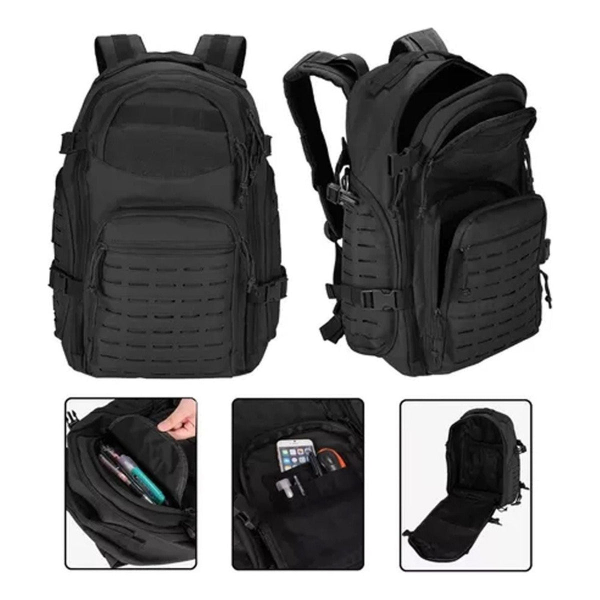 Mochila táctica militar de 45 litros para laptop y escuela JYB009 - foto 4