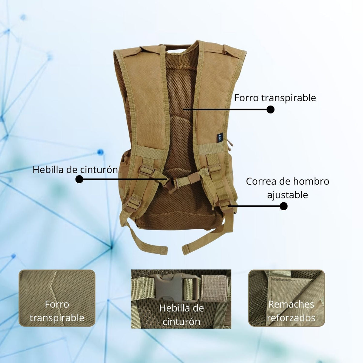 Mochila impermeabilizada de 35 L con varios compartimentos JYB125 - foto 5