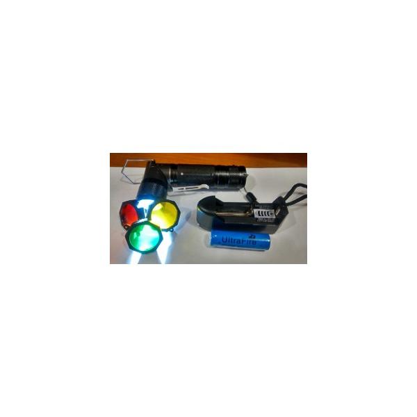 Juego de 4 micas de colores y soporte universal para linternas - foto 3