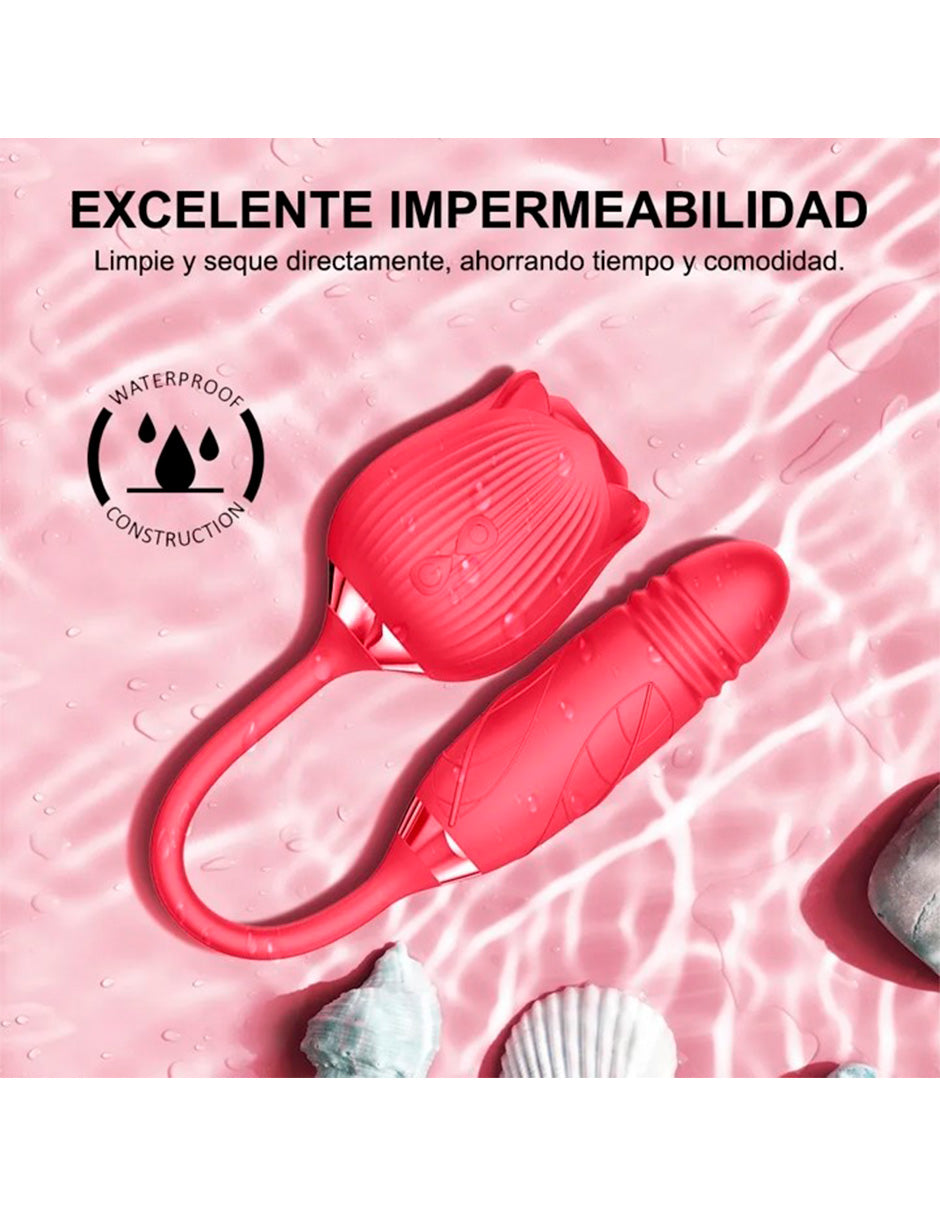 Vibrador Succión De Clítoris Rosa Punto G Con Huevo Vibra