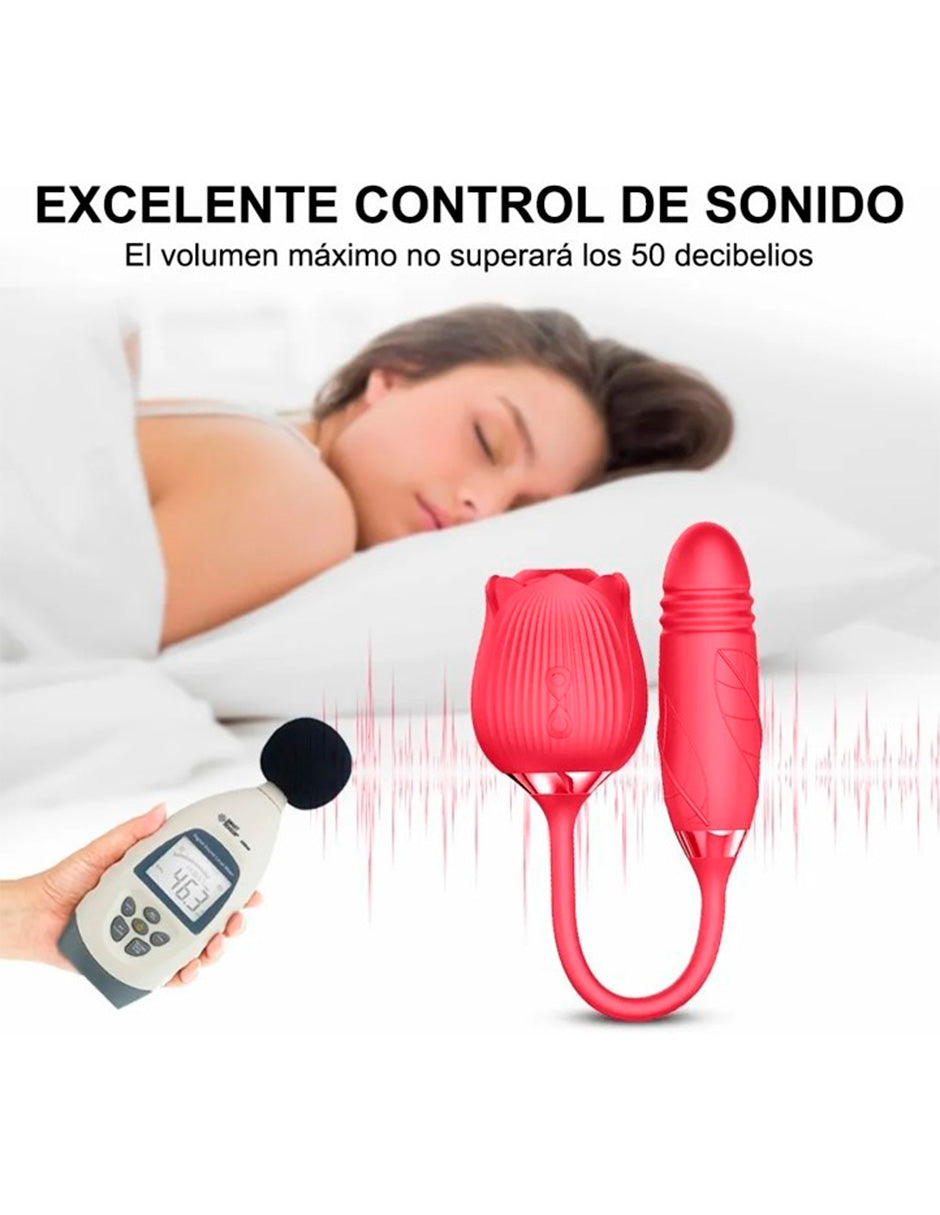 Vibrador Succión De Clítoris Rosa Punto G Con Huevo Vibra