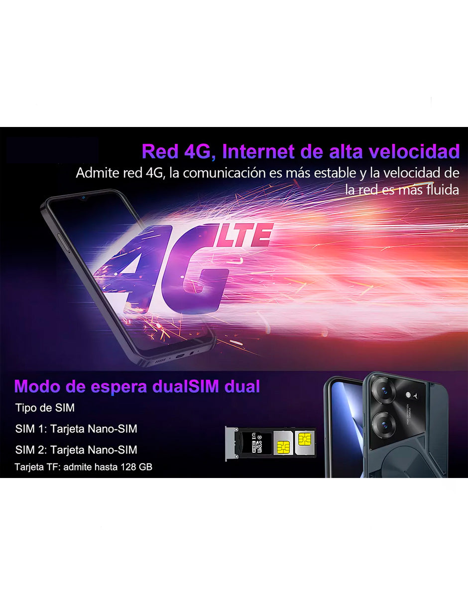 Smartphone K50 Pro Dual 128 GB 6 GB Ram 4800 Mah Negro