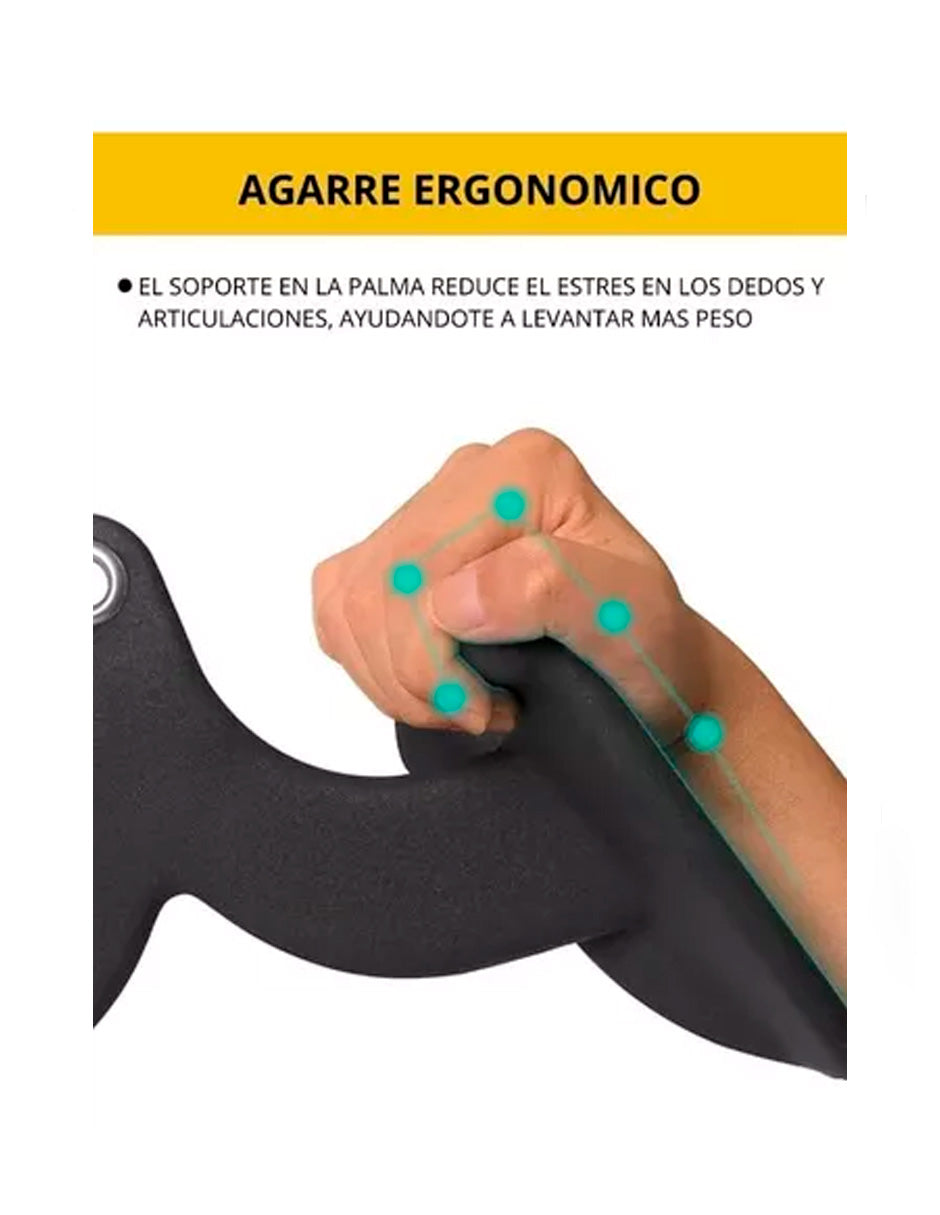 Kit Agarres para Poleas Petukita Box Gym Para Ejercitar Espalda 8 Pzs